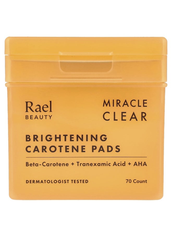 Rael, Beauty, Miracle Clear, Brightening Carotene Pads, 70 Count