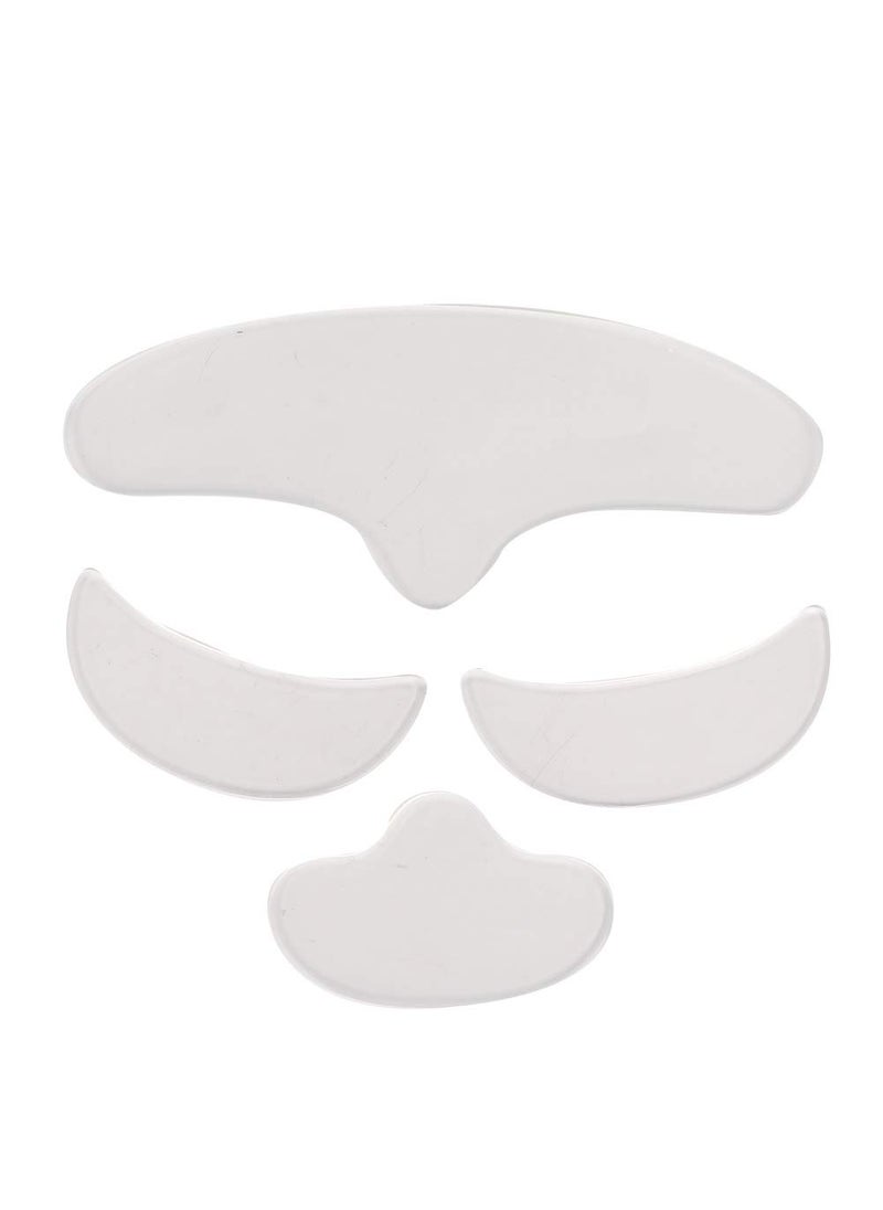 ZJchao Wrinkle Patches 4Pcs Anti Wrinkle Silicone Patch Pad Facial Wrinkle Patches Skin Lifting Reusable Forehead Eye Face Chin Patch for Women Reducing Eye and Around Mouth and Upper Lip Wrinkles