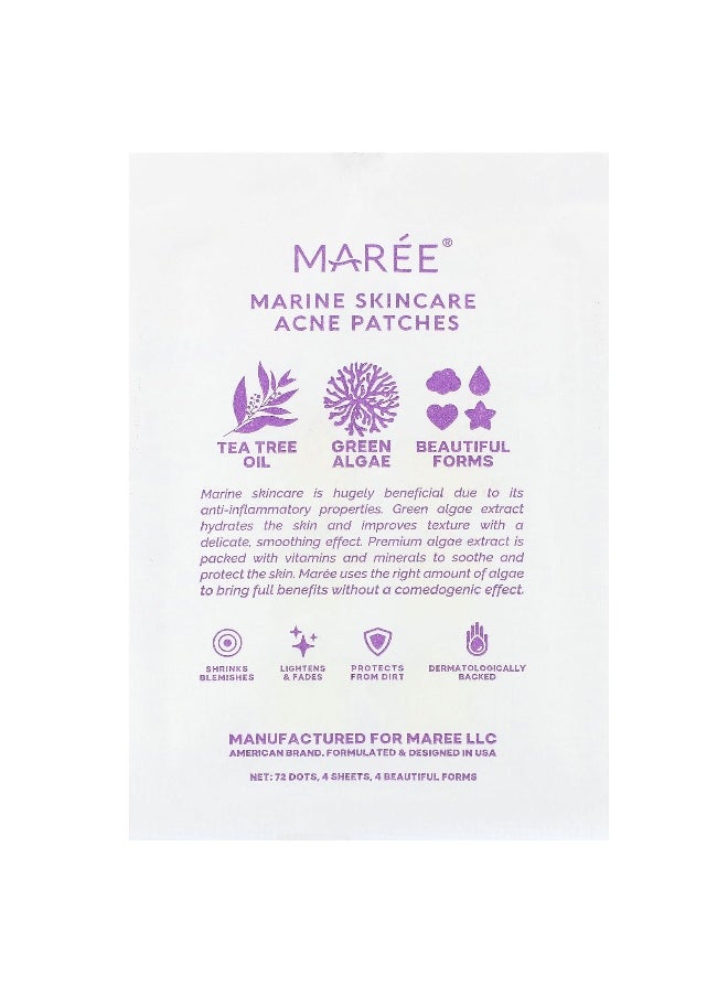 Maree, Marine Skincare Acne Patches, 72 Dots