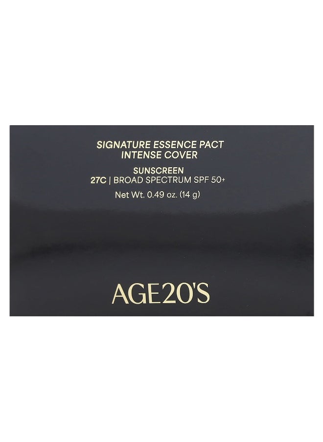 AGE20'S, Signature Essence Pact, Intense Cover, SPF 50+, 27C, 0.49 oz (14 g)
