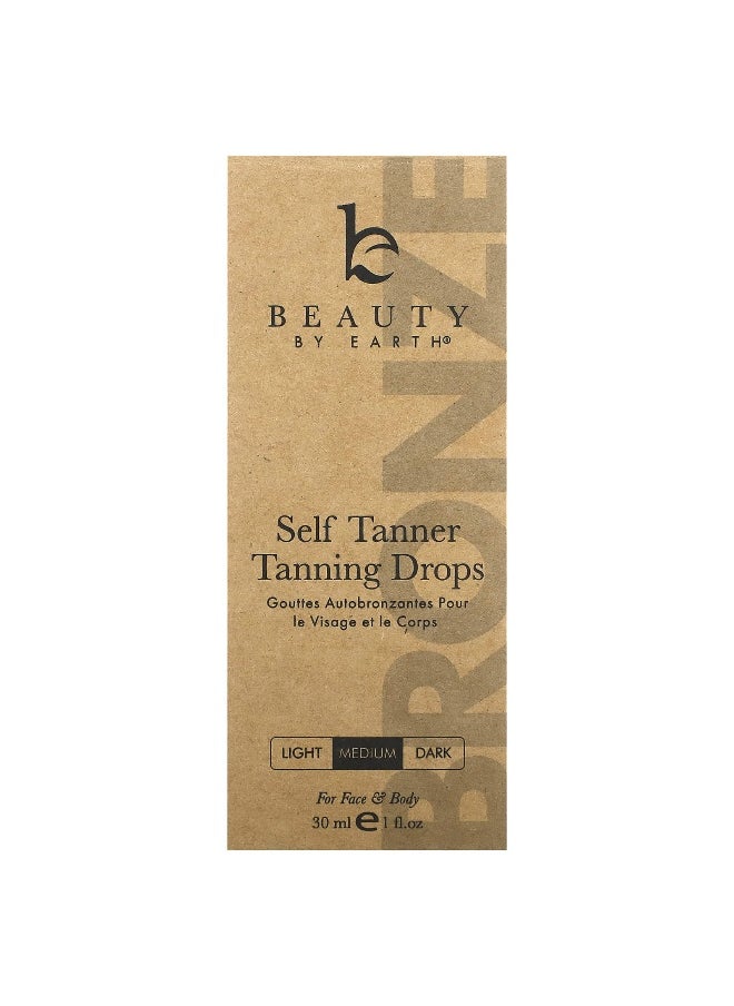 Beauty By Earth, Self Tanner Tanning Drops, Medium , 1 fl oz (30 ml)