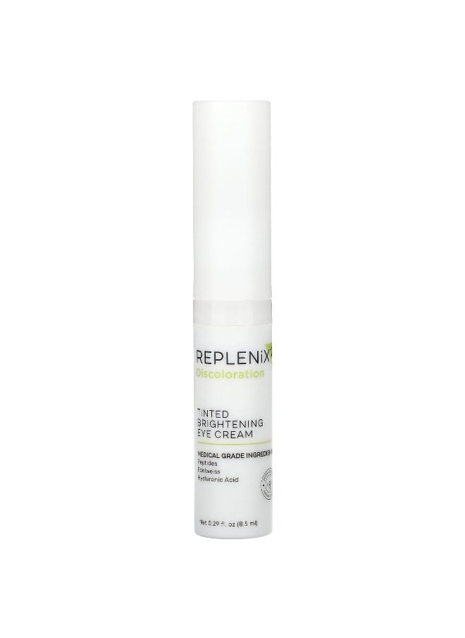Replenix, Discoloration, Tinted Brightening Eye Cream, Fragrance Free , 0.29 fl oz (8.5 ml)