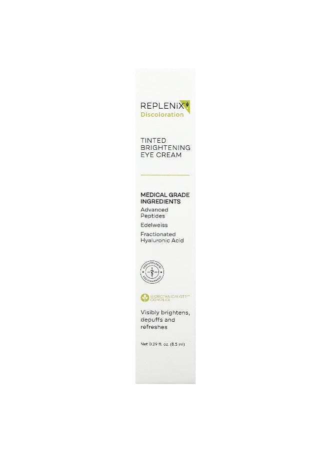 Replenix, Discoloration, Tinted Brightening Eye Cream, Fragrance Free , 0.29 fl oz (8.5 ml)