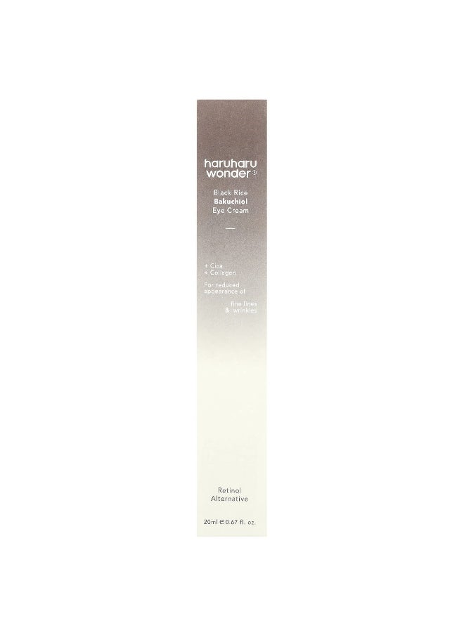 Haruharu, Wonder®, Black Rice Bakuchiol Eye Cream, 0.67 fl oz (20 ml)