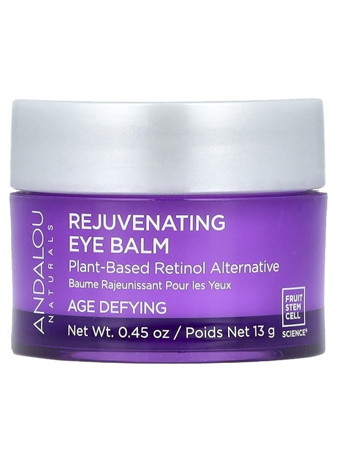 Andalou Naturals, Rejuvenating Eye Balm, Plant-Based Retinol Alternative, 0.45 oz (13 g)