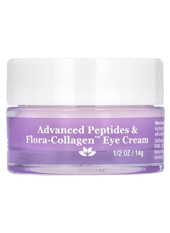 DERMA E, Advanced Peptides & Flora-Collagen Eye Cream , 1/2 oz (14 g)