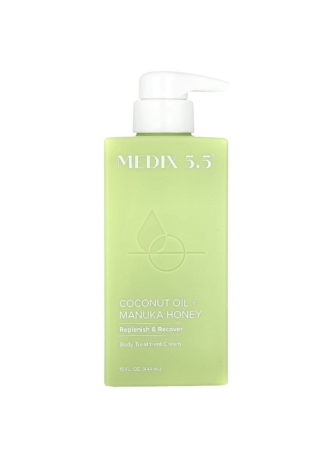 Medix 5.5, Body Treatment Cream, Coconut Oil + Manuka Honey, 15 fl oz (444 ml)