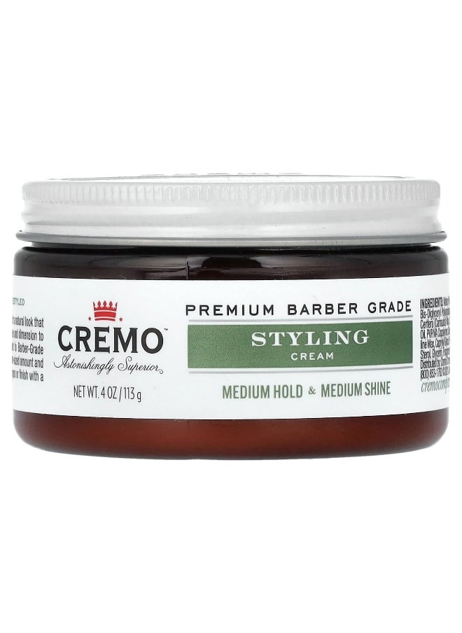 Cremo, Styling Cream, Medium Hold & Medium Shine, 4 oz (113 g)