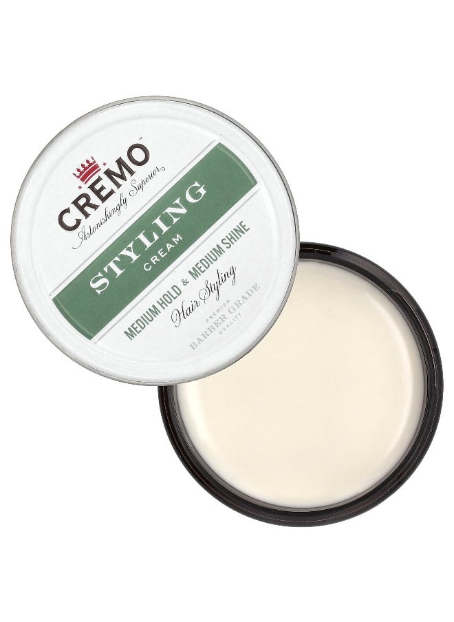 Cremo, Styling Cream, Medium Hold & Medium Shine, 4 oz (113 g)