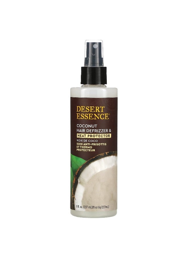 Desert Essence, Coconut Hair Defrizzer & Heat Protector, 8 fl oz (237 ml)