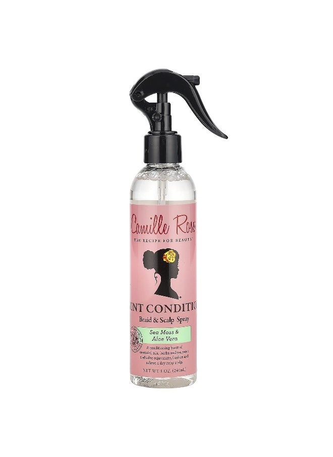 Camille Rose, Mint Condition Braid & Scalp Spray, Sea Moss & Aloe Vera, 8 oz (240 ml)