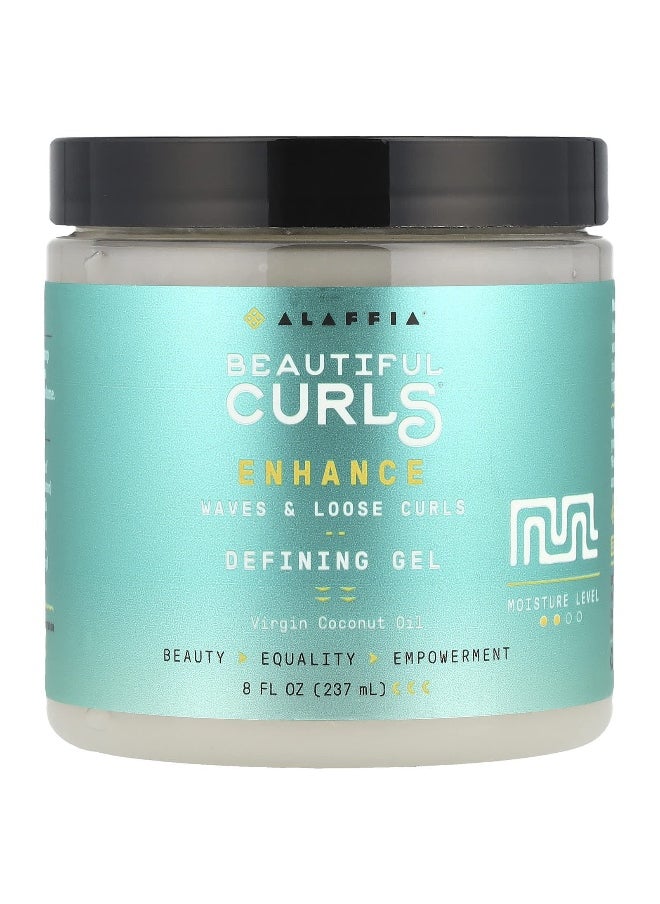Alaffia, Beautiful Curls®, Enhance, Defining Gel, Waves & Loose Curls, 8 fl oz (237 ml)