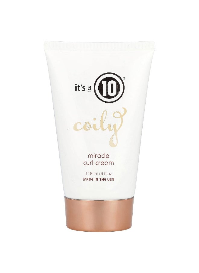It's a 10, Coily, Miracle Curl Cream , 4 fl oz (118 ml)