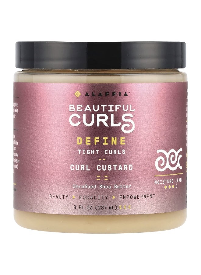 Alaffia, Beautiful Curls, Define, Curl Custard, Unrefined Shea Butter, 8 fl oz (237 ml)