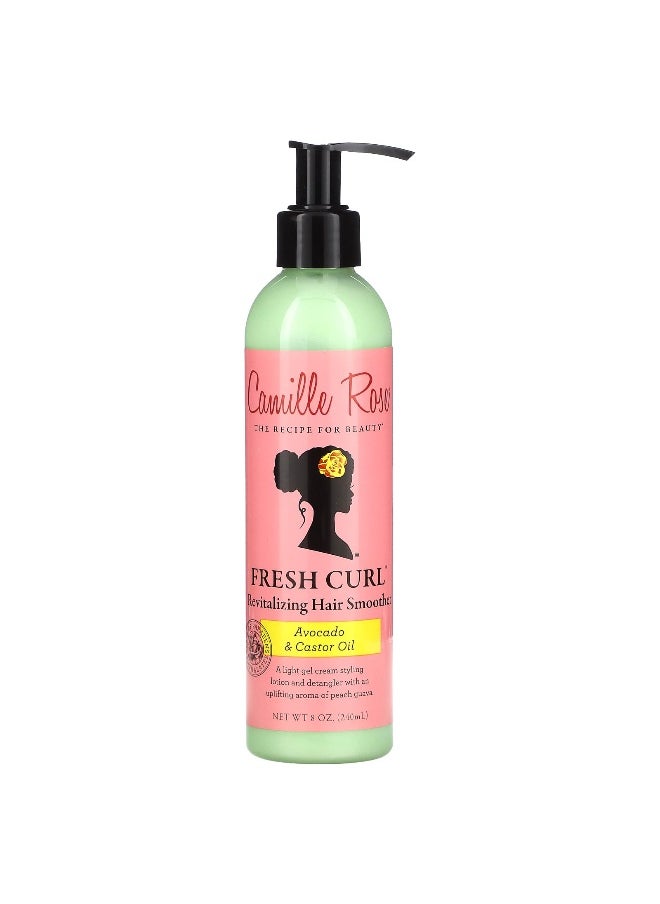 Camille Rose, Fresh Curl Revitalizing Hair Smoother, Avocado & Castor Oil, 8 oz (240 ml)
