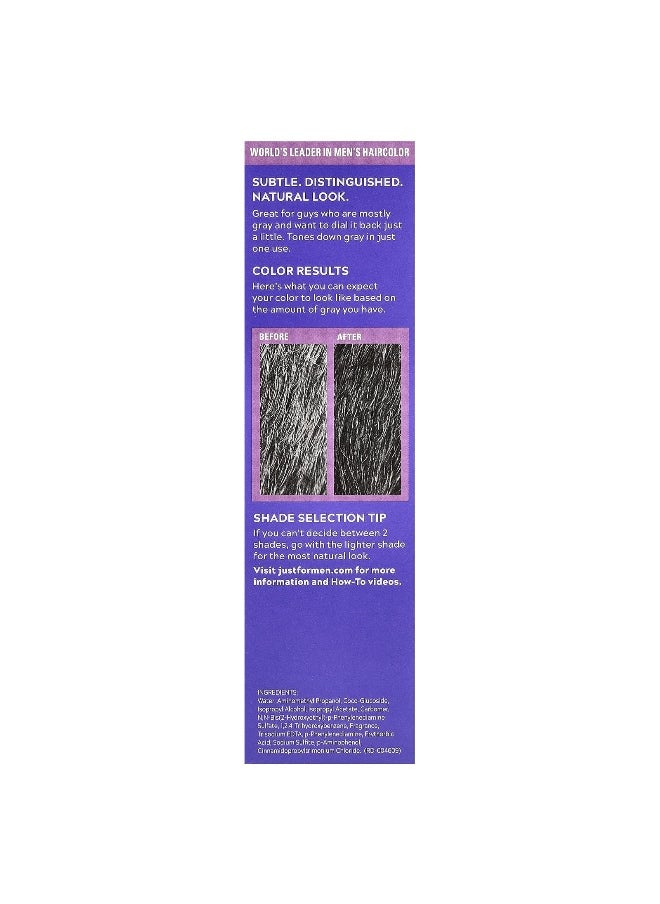Just for Men, Touch of Gray®, T-55 Black, Single Application Haircolor Kit