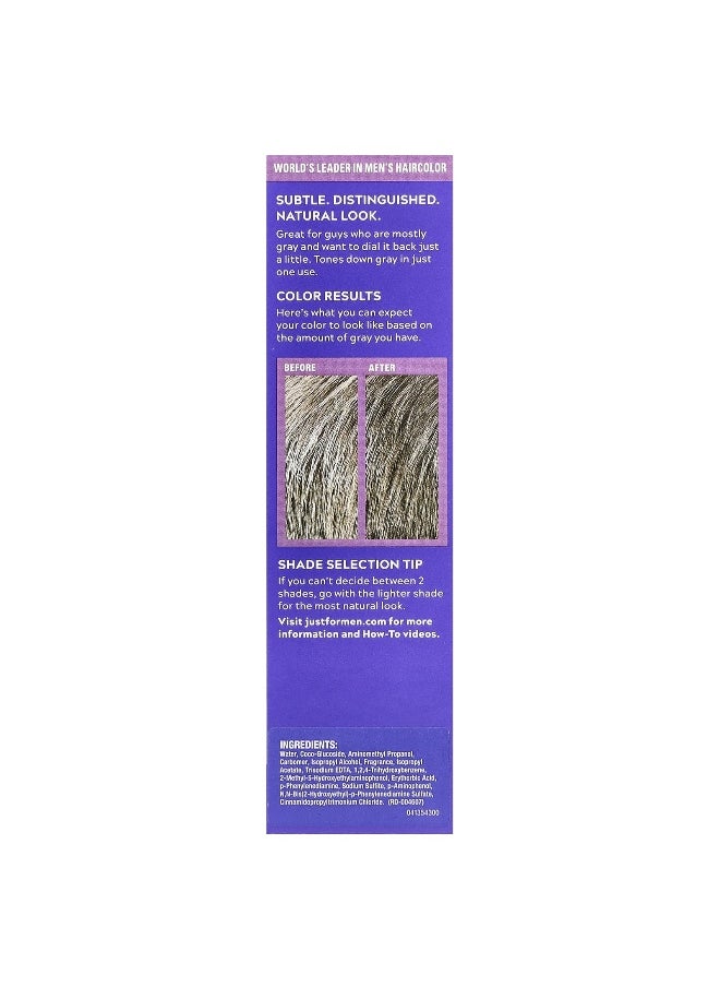 Just for Men, Touch of Gray®, T-25 Light Brown, Single Application Haircolor Kit