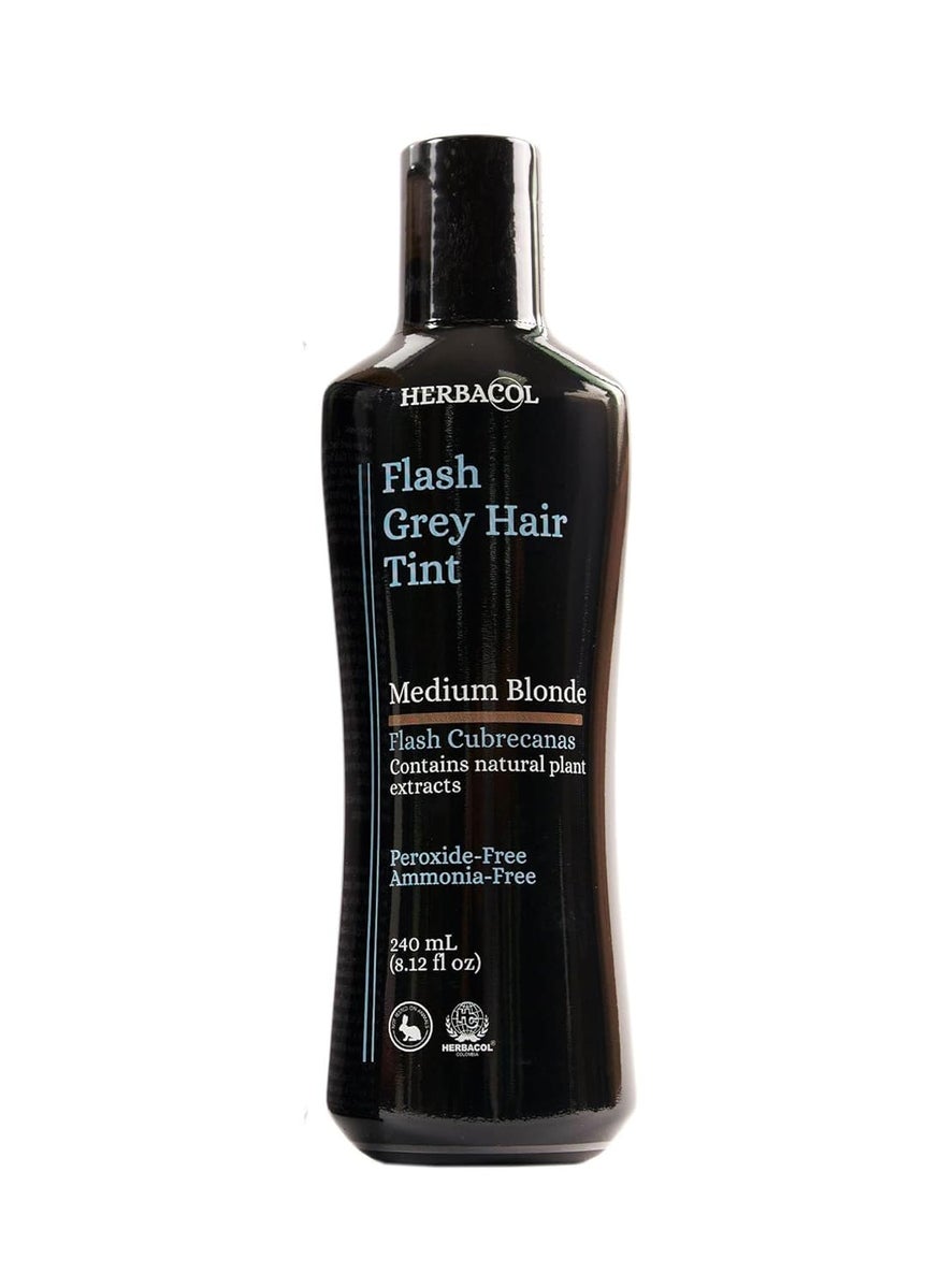 Medium Blonde Flash Gray Hair Cover  Ammonia and Peroxide Free  Herbacol Rubio Medio Flash Cubrecanas  Sin Amoniaco ni Peroxido  81oz240ml