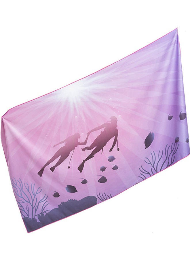 Quick Drying Microfiber Beach Towel Multicolour 170x90cm