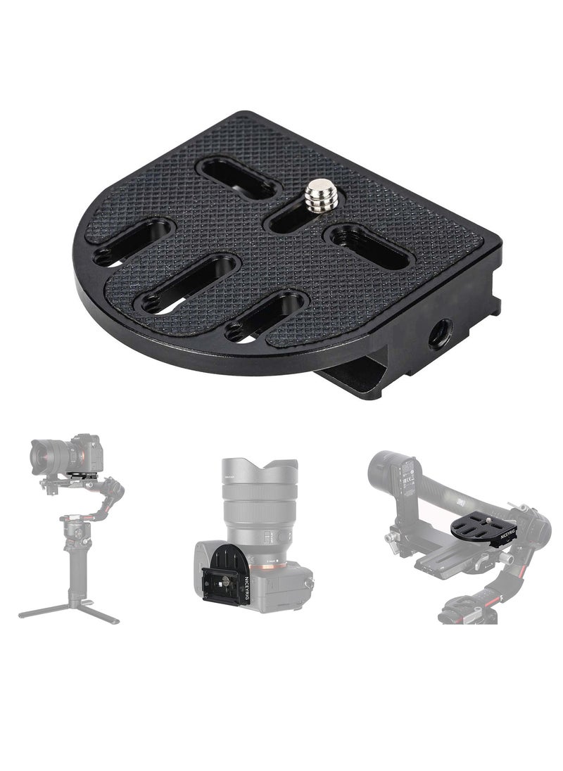 Riser Plate for DJI RS2 / RSC2 / RS3 / RS3 PRO Gimbal Raising Height Quick Release Plate for Arca Standard