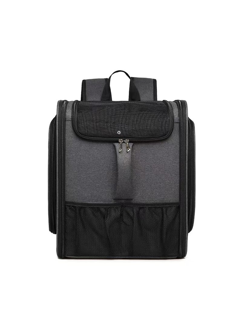 Pet Backpack Cat Carrier Extra Large Expandable Airline Approved Dog Carrier for Small Dogs and Cats