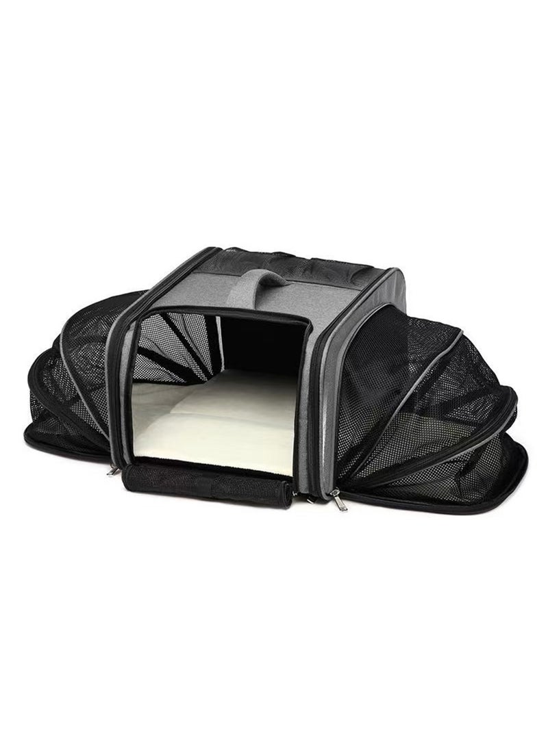 Pet Backpack Cat Carrier Extra Large Expandable Airline Approved Dog Carrier for Small Dogs and Cats