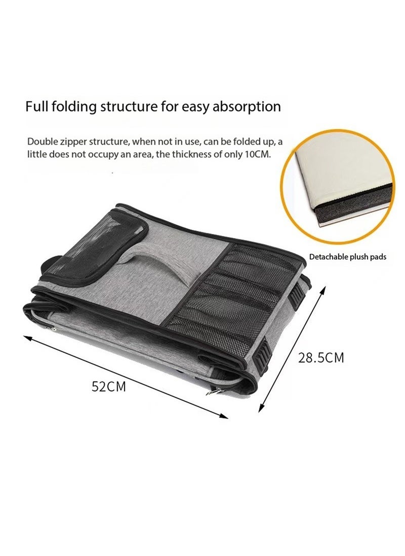 Pet Backpack Cat Carrier Extra Large Expandable Airline Approved Dog Carrier for Small Dogs and Cats