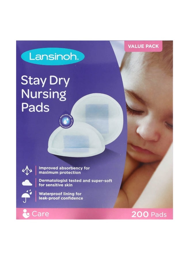 Lansinoh, Stay Dry Nursing Pads, 200 Pads