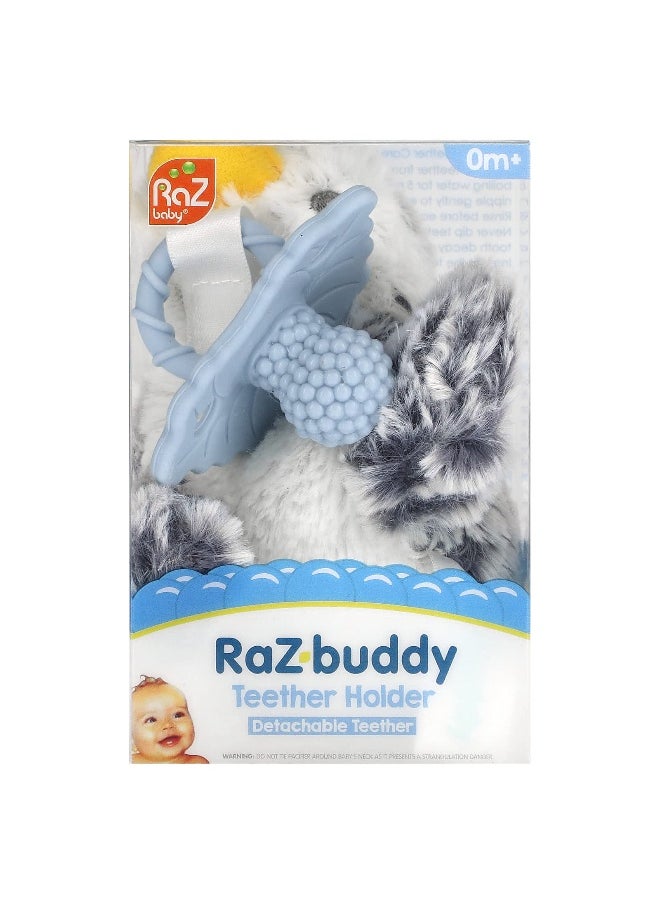 RaZbaby, RaZ-Buddy, Teether Holder, Detachable Teether, 0 Months+, Penguin, 1 Count