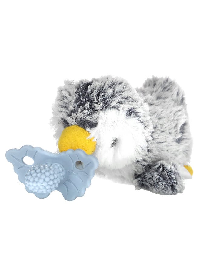 RaZbaby, RaZ-Buddy, Teether Holder, Detachable Teether, 0 Months+, Penguin, 1 Count
