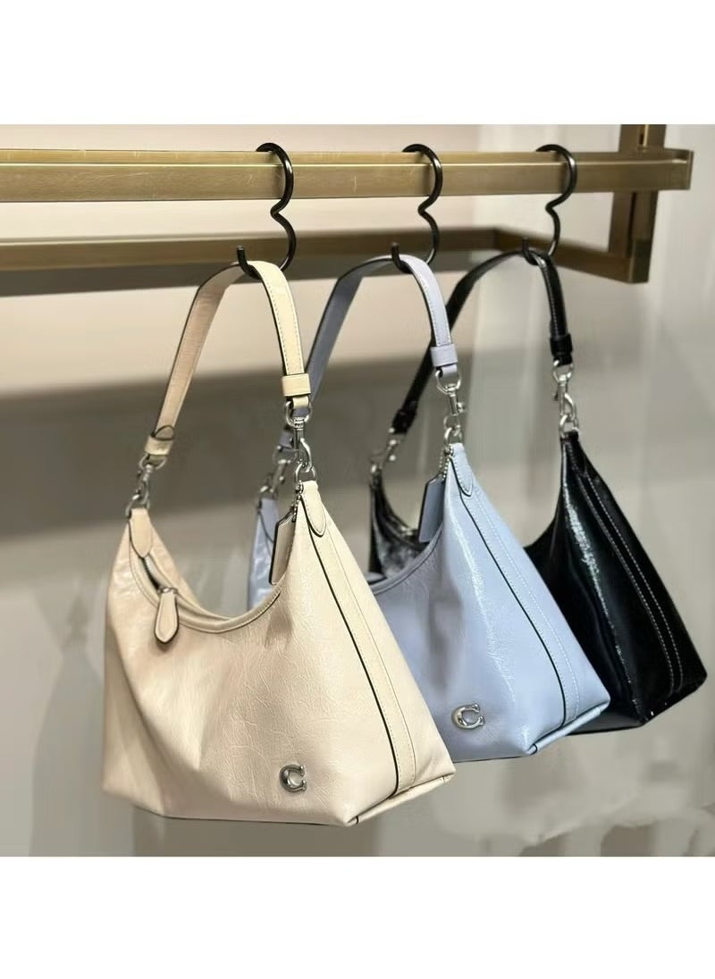 Wax leather fashion women's bag blue