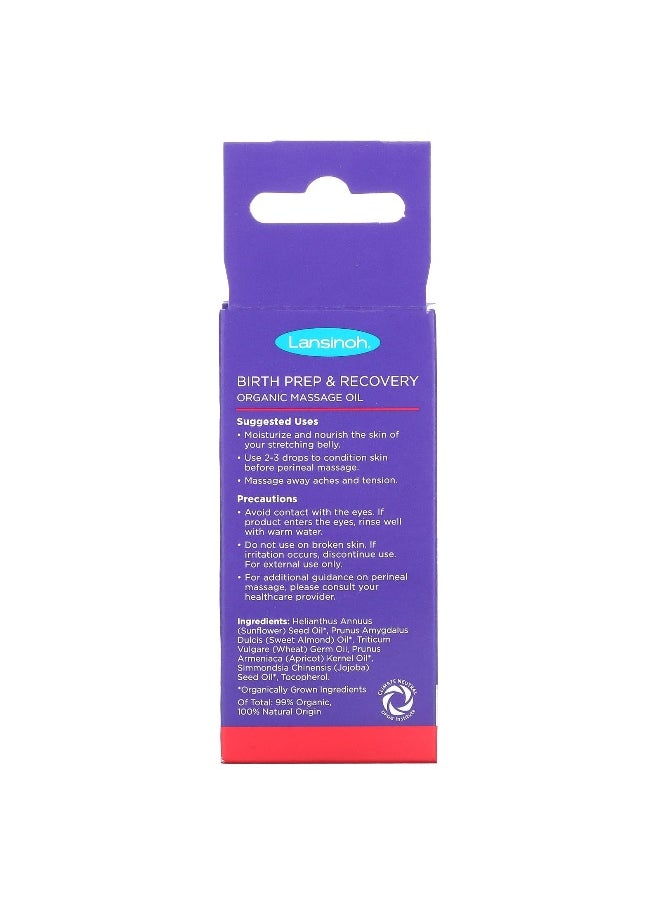 Lansinoh, Birth Prep & Recovery, Organic Massage Oil, 1.7 fl oz (50 ml)