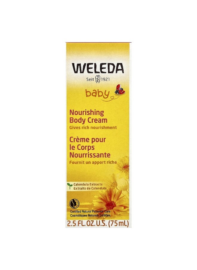 Weleda, Baby, Nourishing Body Cream, Calendula Extracts, 2.5 fl oz (75 ml)