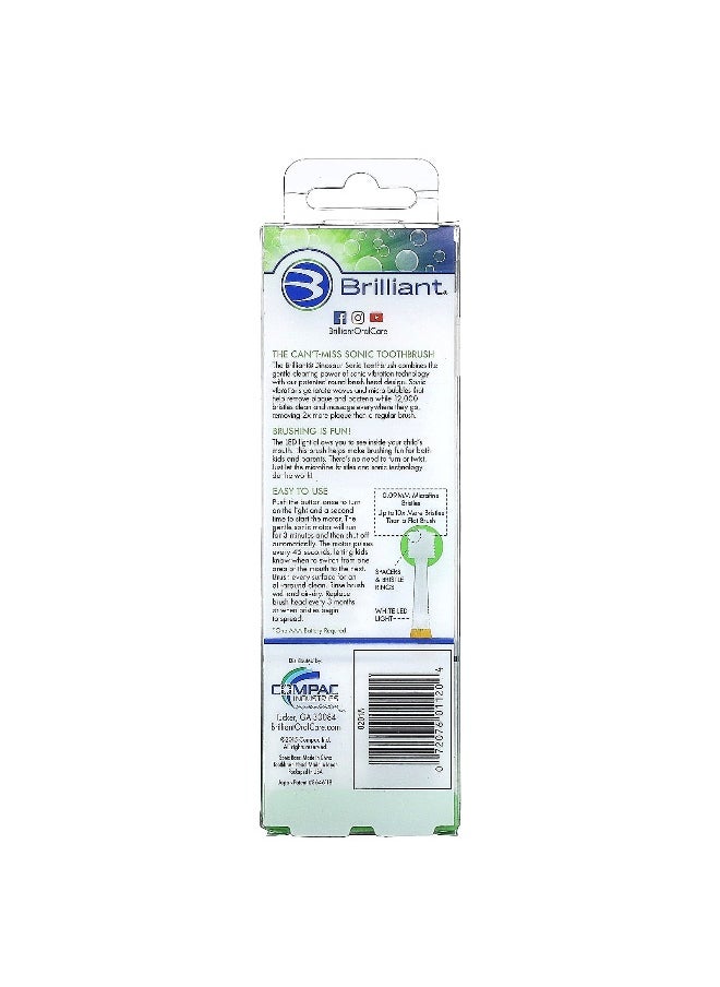 Baby Buddy, Brilliant, Big Kids Sonic Toothbrush, 5+ Years, Dinosaur , 1 Sonic Toothbrush