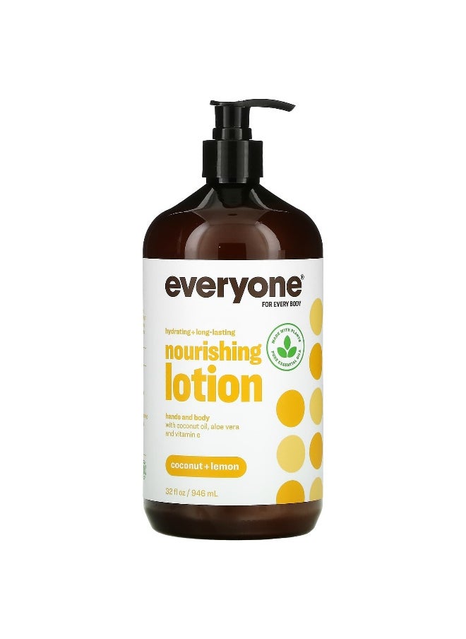 Everyone, Nourishing Lotion, Coconut + Lemon, 32 fl oz (946 ml)