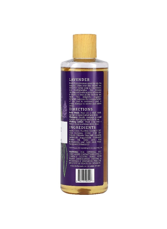 Dr. Jacobs Naturals, Plant-Based Rich Castile Body Wash, Lavender Essential Oil, 16 oz (473 ml)