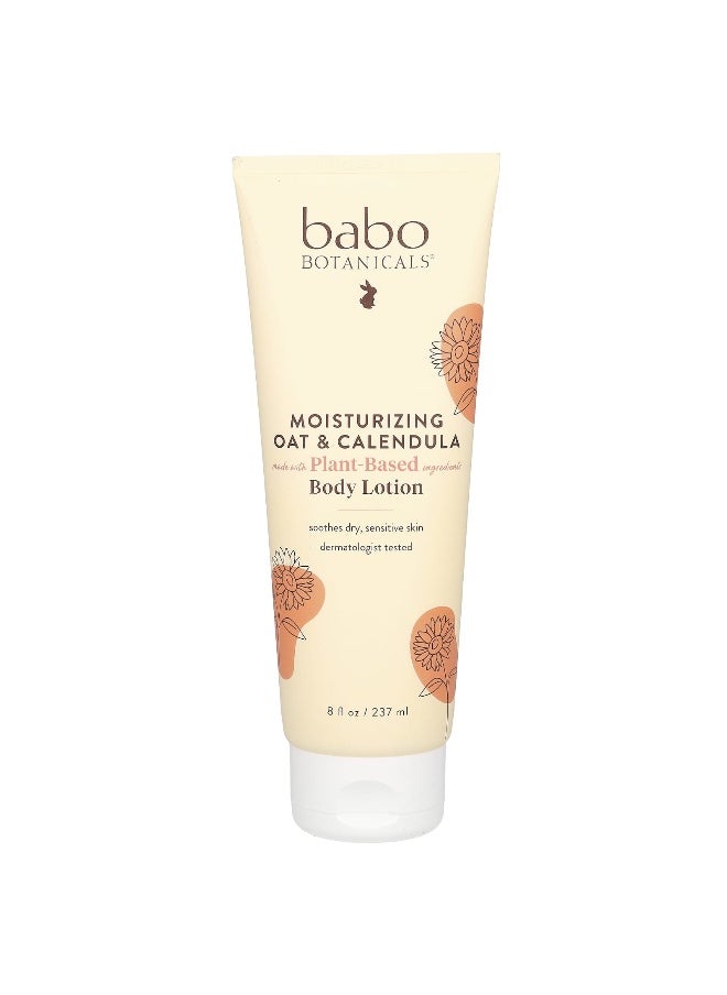 Babo Botanicals, Moisturizing Body Lotion, Oat & Calendula, 8 fl oz (237 ml)