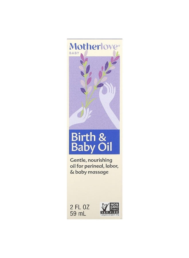 Motherlove, Baby, Birth & Baby Oil, 2 fl oz (59 ml)
