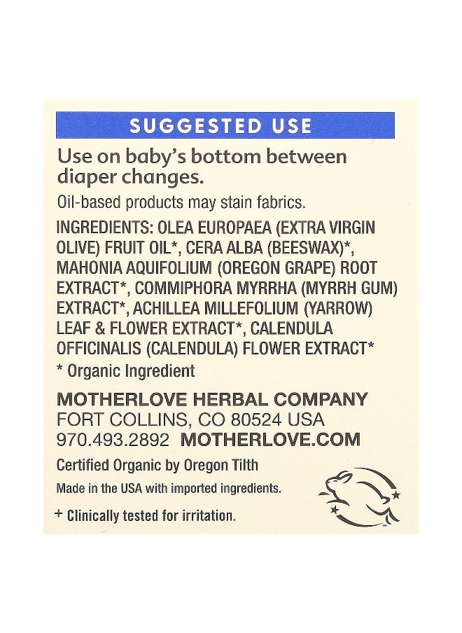 Motherlove, Baby, Diaper Balm, 4 fl oz (118 ml)