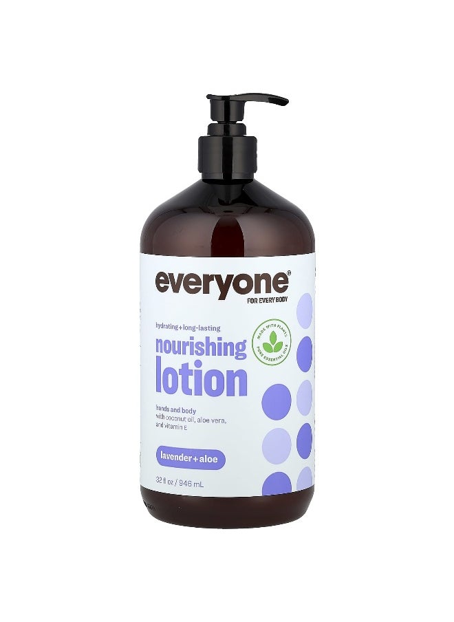 Everyone, Nourishing Lotion, Lavender + Aloe, 32 fl oz (946 ml)