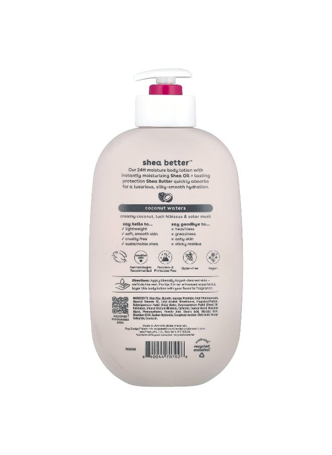 EOS, Shea Better™, 24H Moisture Body Lotion, Coconut Waters, 16 fl oz (473 ml)