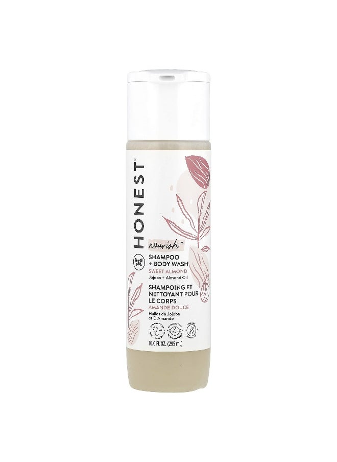 The Honest Company, Nourish™, Shampoo + Body Wash, Sweet Almond, 10 fl oz (295 ml)