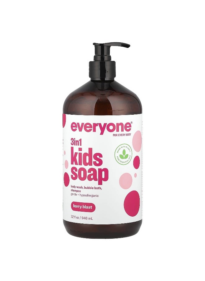 Everyone, 3 in 1 Kids Soap, Berry Blast, 32 fl oz (946 ml)