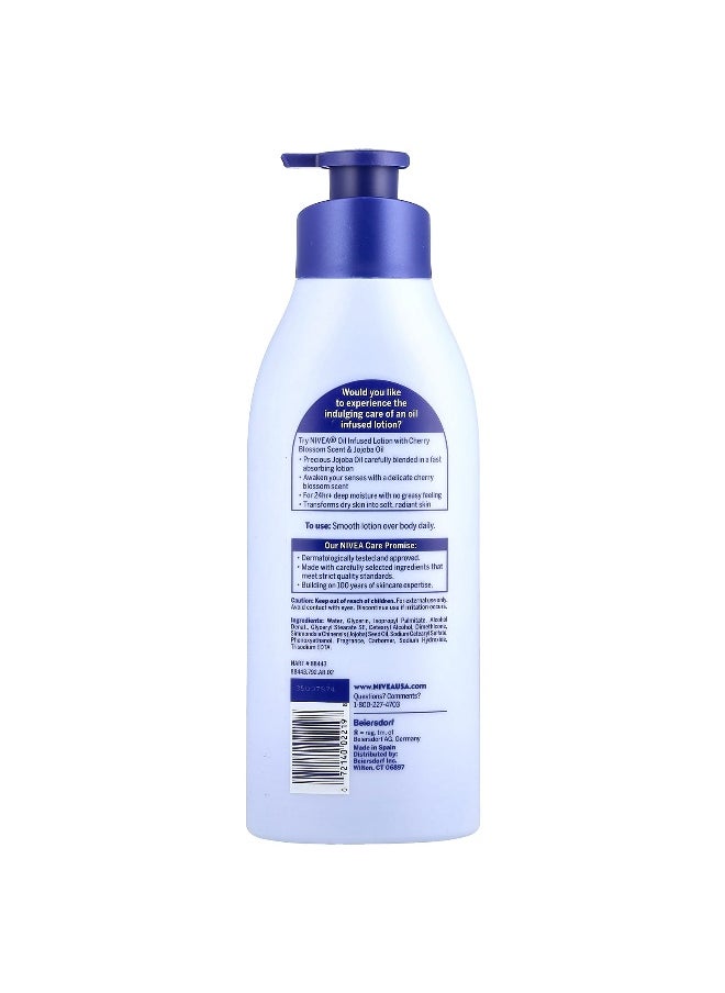 Nivea, Oil Infused Lotion, Cherry Blossom & Jojoba Oil, 16.9 fl oz (500 ml)