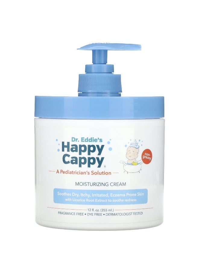 Happy Cappy, Moisturizing Cream, Fragrance Free, 12 fl oz (355 ml)
