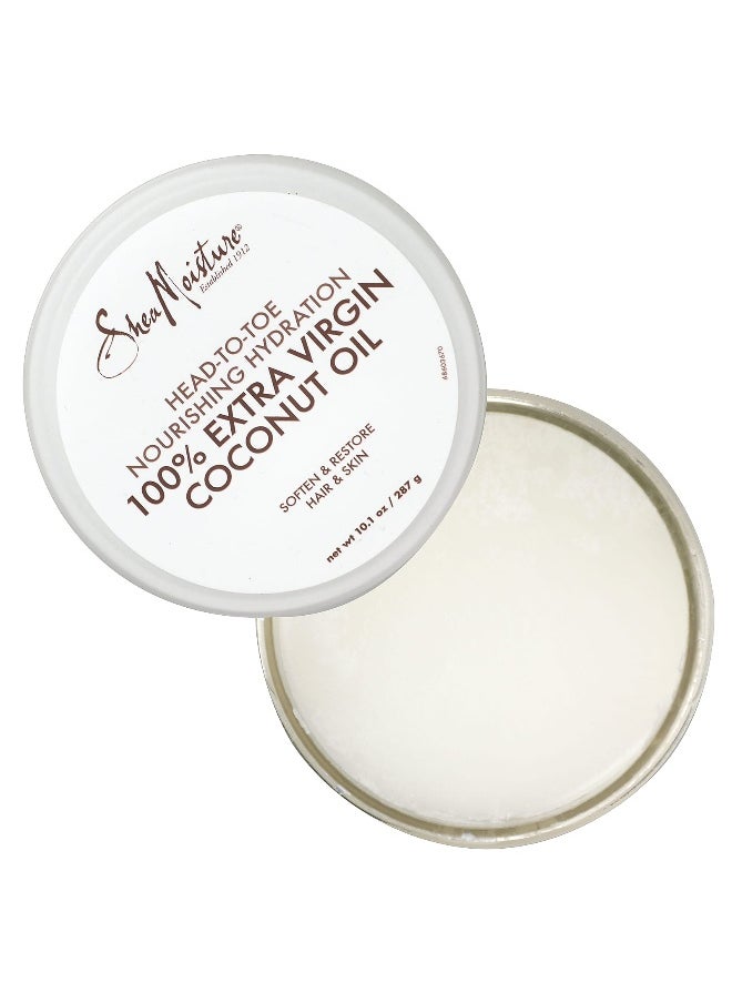 SheaMoisture, Head-To-Toe Nourishing Hydration, 100% Extra Virgin Coconut Oil, 10.1 oz (287 g)