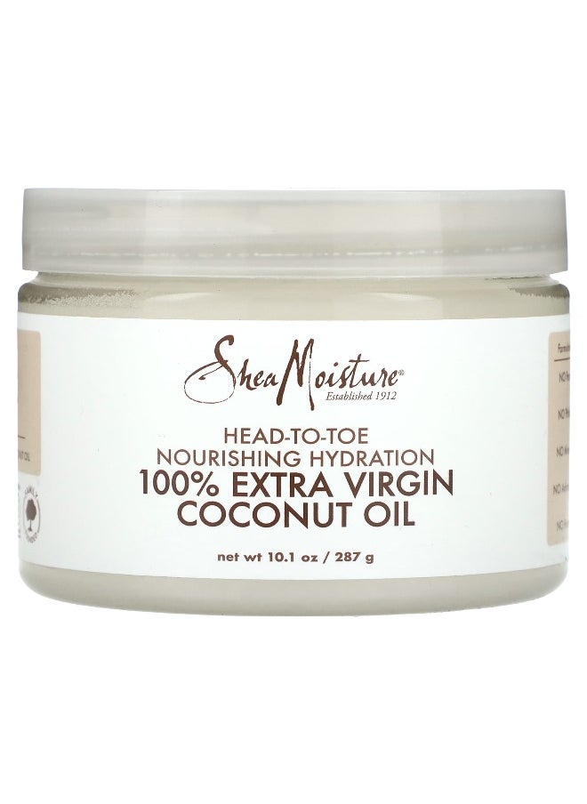 SheaMoisture, Head-To-Toe Nourishing Hydration, 100% Extra Virgin Coconut Oil, 10.1 oz (287 g)