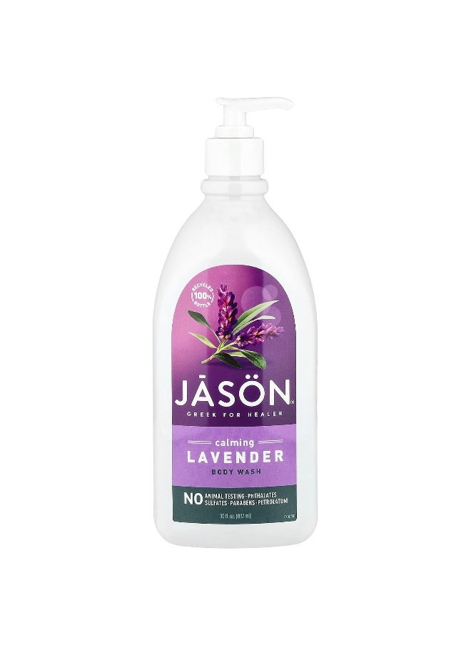 Jason Natural, Body Wash, Calming Lavender, 30 fl oz (887 ml)