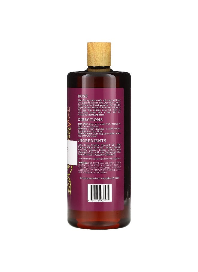 Dr. Jacobs Naturals, Plant-Based Rich Castile Body Wash, Rejuvenating Rose, 32 oz (946 ml)