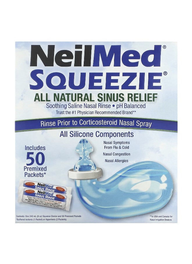 Squip, NeilMed Squeezie, All Natural Sinus Relief, 1 Kit